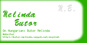 melinda butor business card